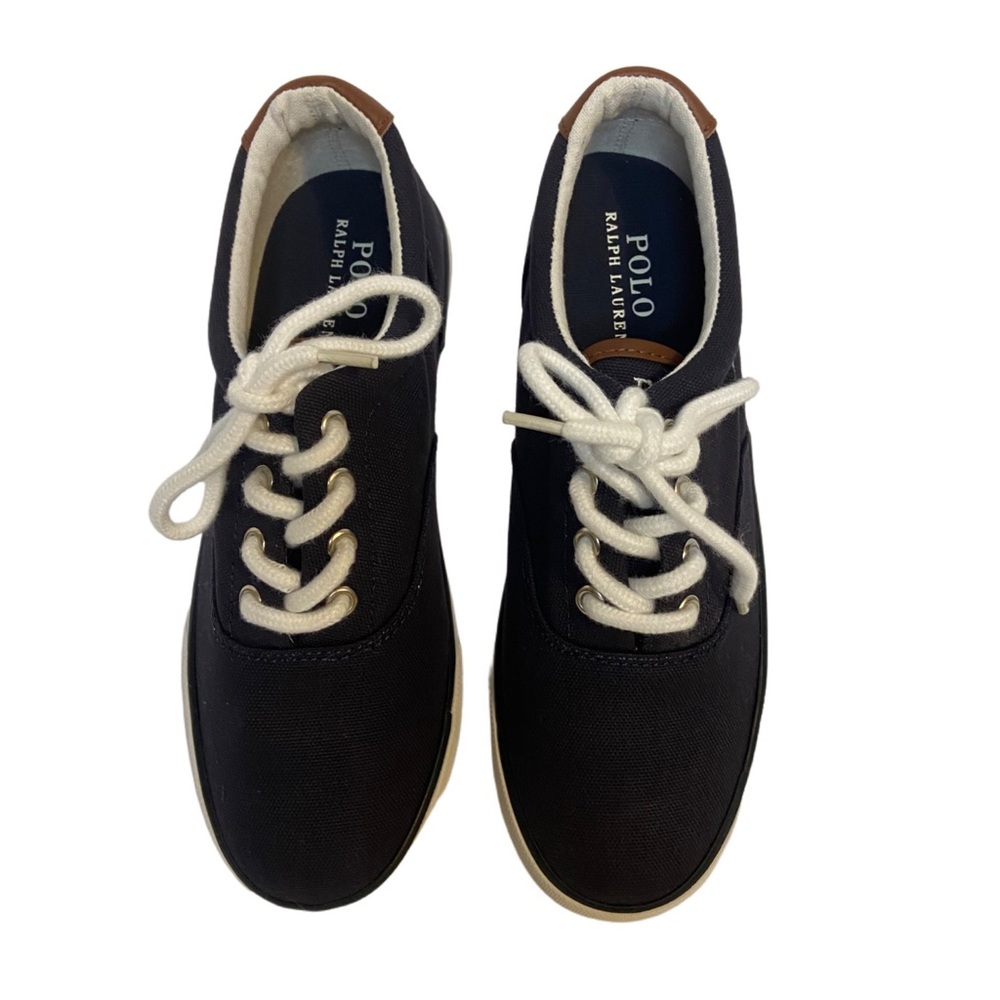 NWOT Polo Ralph Lauren Navy Faughn Kid’s Sneakers Size 3